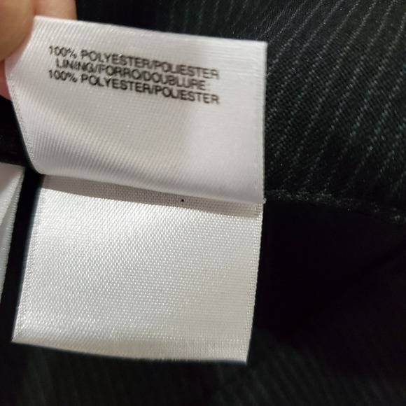 Nine West  Dress Pants Womens Size 10 Black Pin Stripped Gray Stripes Career - Picture 8 of 11